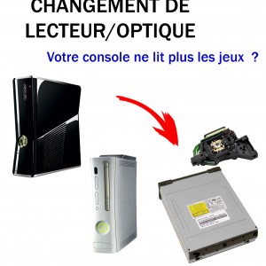 Réparation xbox 360 optique lecteur