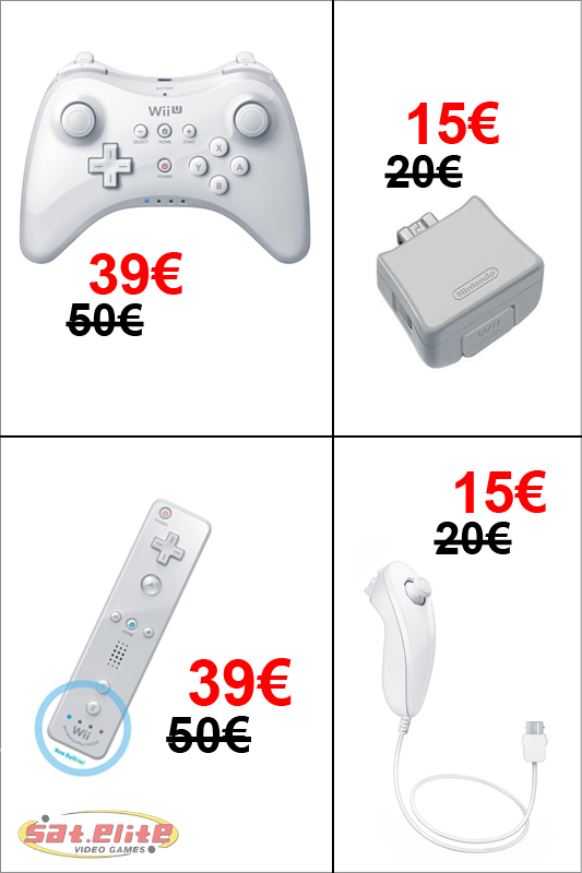 Adaptateur manette GameCube Wii U - Sat-Elite Video Games Paris