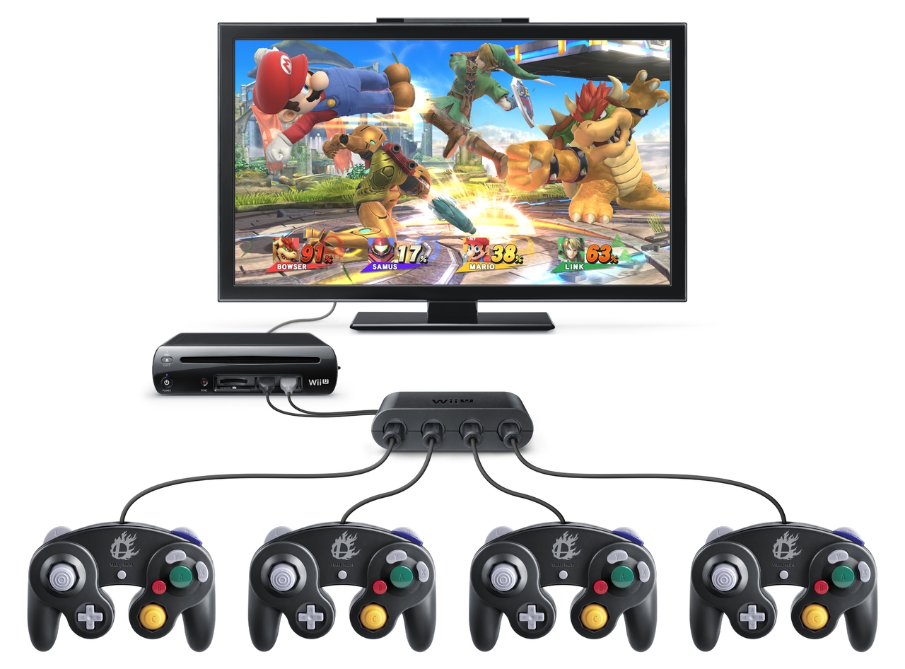 Adaptateur manette GameCube Wii U - Sat-Elite Video Games Paris