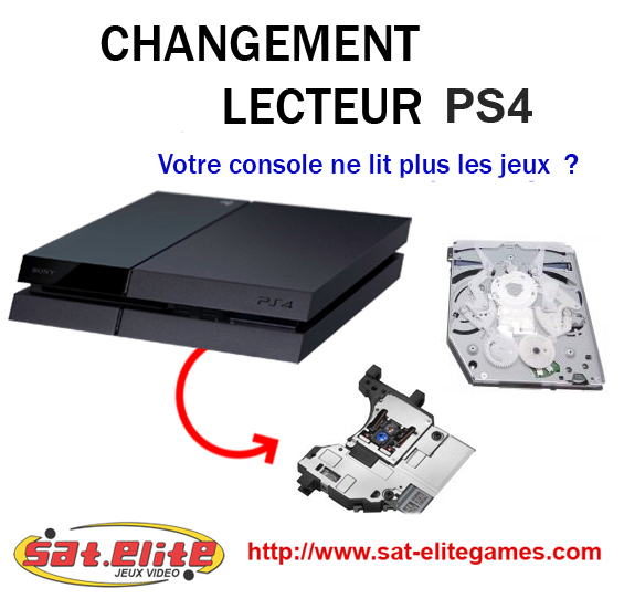 Réparation Lecteur PS4 - Sat-Elite Video Games Paris Jeux Video