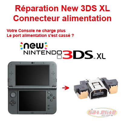 Réparation New 3DS XL Changement Connecteur