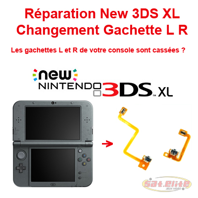 Chenhaoran – bouton de rechange pour Nintendo 3DS XL, nouvelle