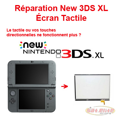 Reparation New 3DS XL changement ecran tactile