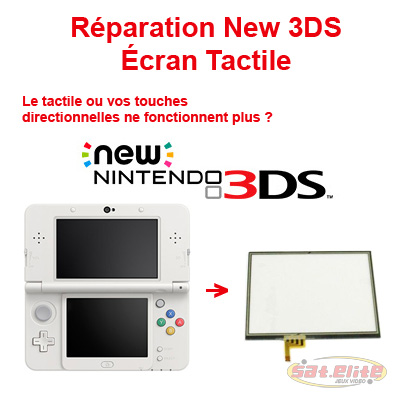 Reparation New 3DS changement ecran tactile