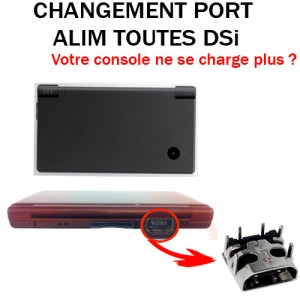 Réparation DSi Connecteur Alimentation