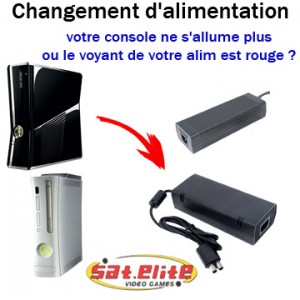 Réparation Xbox Changement alimentation Xbox 360