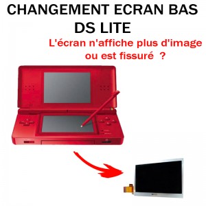 Réparation Ds lite écran bas