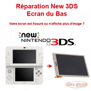 Reparation New 3DS changement ecran bas